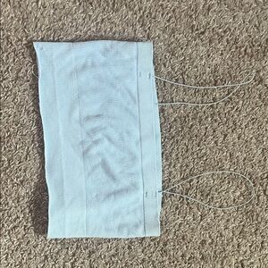 Light Blue Ribbed Tube Top